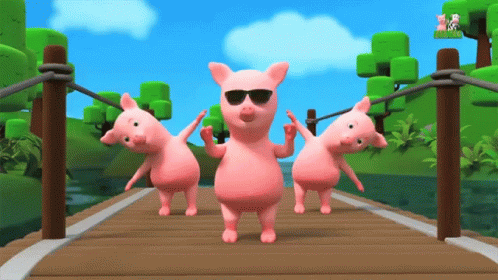 Dancing Pigs Farm Animals GIF - Dancing Pigs Farm Animals Cool Pig -  Discover & Share GIFs