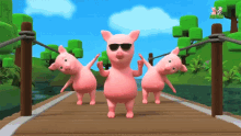 Dancing Pigs Farm Animals GIF - Dancing Pigs Farm Animals Cool Pig GIFs