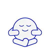 a drawing of a rabbit with its eyes closed