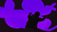 a cartoon drawing of a person with glowing eyes
