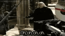 Harrypotter Lucius Malfoy GIF - Harrypotter Lucius Malfoy Bloopers GIFs