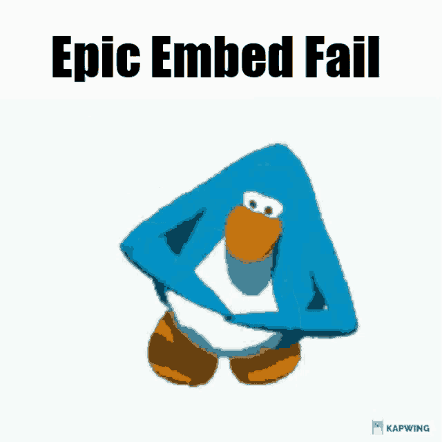 Epic Embed Fail Discord Club Penguin - Discover & Share GIFs