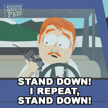 Stand Down Sergeant Harrison Yates GIF - Stand Down Sergeant Harrison Yates South Park GIFs