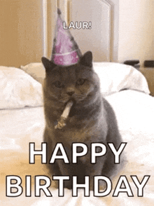 Happy Birthday Cat GIF - Happy Birthday Cat Cute GIFs
