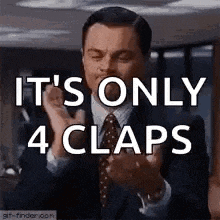 Clapping Leonardo Dicaprio GIF - Clapping Leonardo Dicaprio Leo Dicaprio GIFs