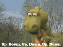 Dudley The Dragon Up Down GIF - Dudley The Dragon Up Down Up And Down GIFs