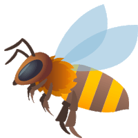 Honeybee Nature Sticker - Honeybee Nature Joypixels Stickers