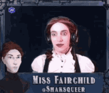 Wide Eyed Miss Fairchild GIF - Wide Eyed Miss Fairchild Shaksqueer GIFs