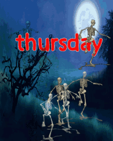 Thursday Skeleton GIF - Thursday Skeleton Spooky GIFs