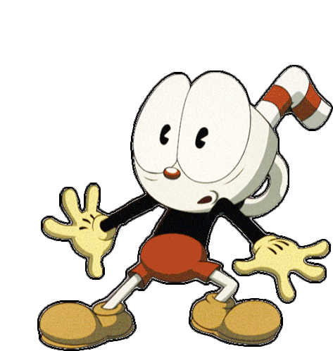 Looking Around Cuphead Sticker - Looking Around Cuphead The Cuphead Show Stickers