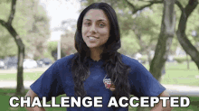 Challenge Accepted Michelle Khare GIF - Challenge Accepted Michelle Khare I Accept Your Challenge GIFs