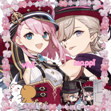 a couple of anime characters with the name mappi on the bottom