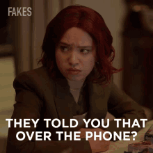 They Told You That Over The Phone Zoe Christensen GIF - They Told You That Over The Phone Zoe Christensen Fakes GIFs