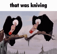 Kniving Vultures GIF