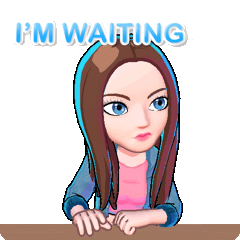 Waiting Im Waiting Sticker - Waiting Im Waiting Bored Stickers