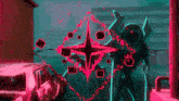 a cartoon drawing of a robot with a star on it