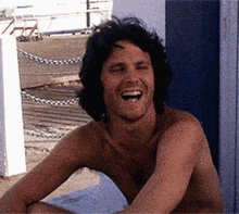 Jim Morrison Singing With Eyes Covered GIF