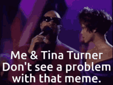 You Cant See Me Me And Tina Turner GIF - You Cant See Me Me And Tina Turner Dont See A Problem GIFs