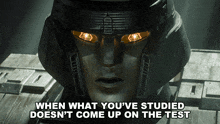 When What You'Ve Studied Doesn'T Come Up On The Test Megatron GIF