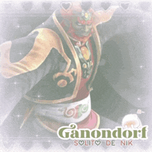 a picture of ganondorf with hearts around it