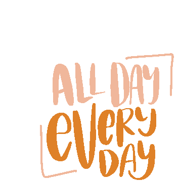 All Day Everyday Sticker - All Day Everyday Productive Stickers