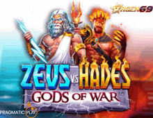 a poster for zeus and hades gods of war