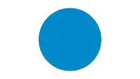 a blue circle with neuer post written in white letters