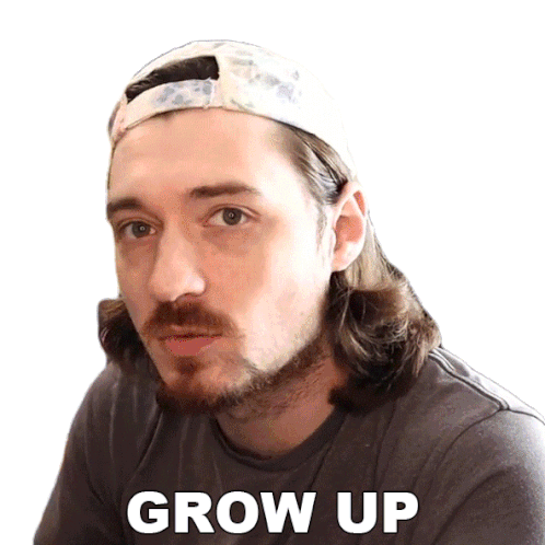 Grow Up Aaron Brown Sticker - Grow Up Aaron Brown Bionicpig Stickers