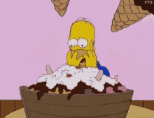 Homer Simpson The Simpsons GIF - Homer Simpson The Simpsons Ice Cream GIFs
