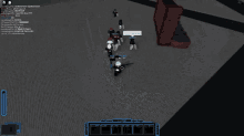 a screenshot of a video game with a few people playing it .