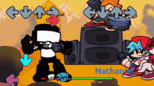 a video game with the name nathaniel on the screen