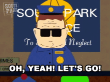 Oh Yeah Officer Barbrady GIF - Oh Yeah Officer Barbrady South Park GIFs