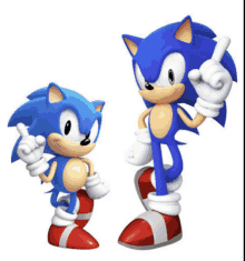 Classic And Modern Sonic GIF - Classic And Modern Sonic GIFs