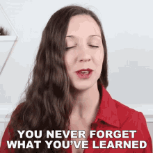 You Never Forget What Youve Learned Vanessa Joy GIF - You Never Forget What Youve Learned Vanessa Joy Speak English With Vanessa GIFs