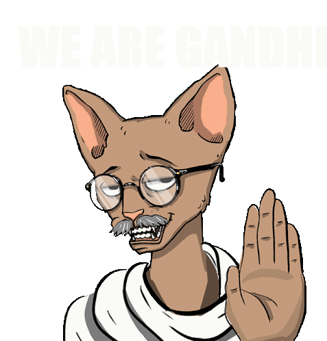 We Gandhi Sticker - We Gandhi Stickers