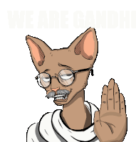 We Gandhi Sticker - We Gandhi Stickers