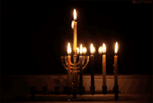 Feliz Hanukkah GIF - Hanukkah Happy Hanukka Candles GIFs