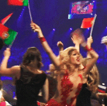 dancing wave flag portugal eurovision