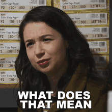 What Does That Mean Marissa Gold GIF - What Does That Mean Marissa Gold The Good Fight GIFs