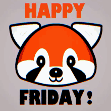 Happy Friday Red Panda GIF - Happy Friday Red Panda Cute GIFs