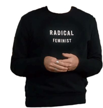 Radical Feminist Schitts Creek Sticker - Radical Feminist Schitts Creek Feminism Stickers
