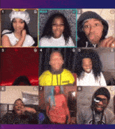 a group of people are on a video call with a host