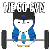 Workout Gym Sticker - Workout Gym Penguin Stickers