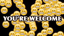 youre welcome emoji grin grins yw