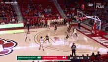 a basketball game between north dakota state and south dakota state