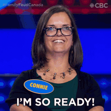 Im So Ready Connnie GIF - Im So Ready Connnie Family Feud Canada GIFs