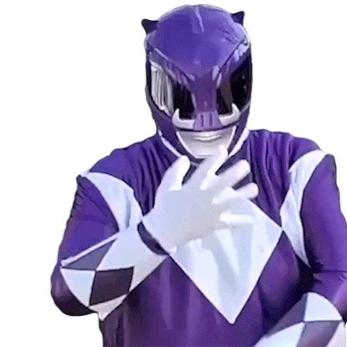 You Cant See Me Purple Ranger Sticker - You Cant See Me Purple Ranger Chris Cantada Force Stickers