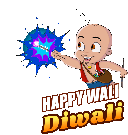 Happy Wali Diwali Raju Sticker - Happy Wali Diwali Raju Chhota Bheem Stickers