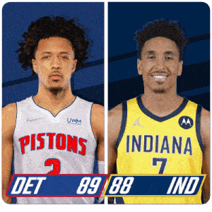 Detroit Pistons (89) Vs. Indiana Pacers (88) Third-fourth Period Break GIF  - Nba Basketball Nba 2021 - Discover & Share GIFs
