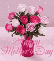 Happy Mothers Day Flowers GIF - Happy Mothers Day Flowers Pink GIFs